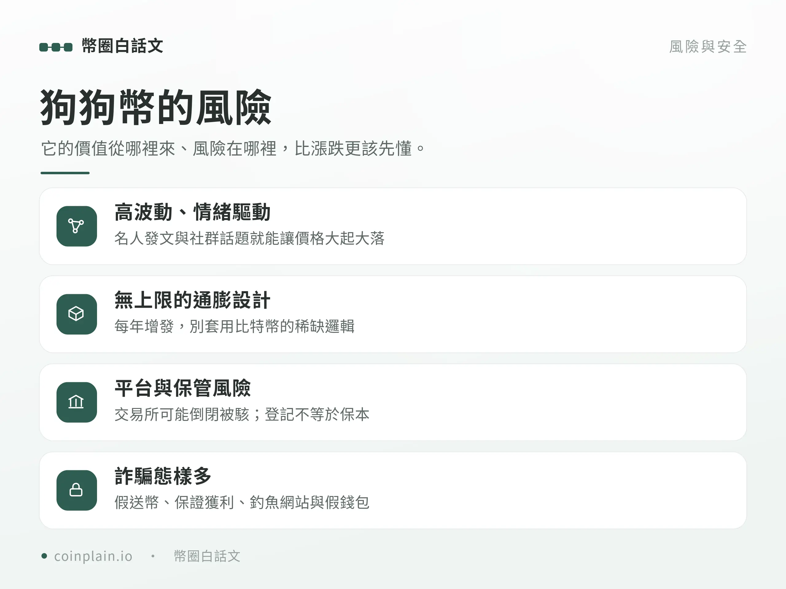 狗狗幣是什麼｜風險
