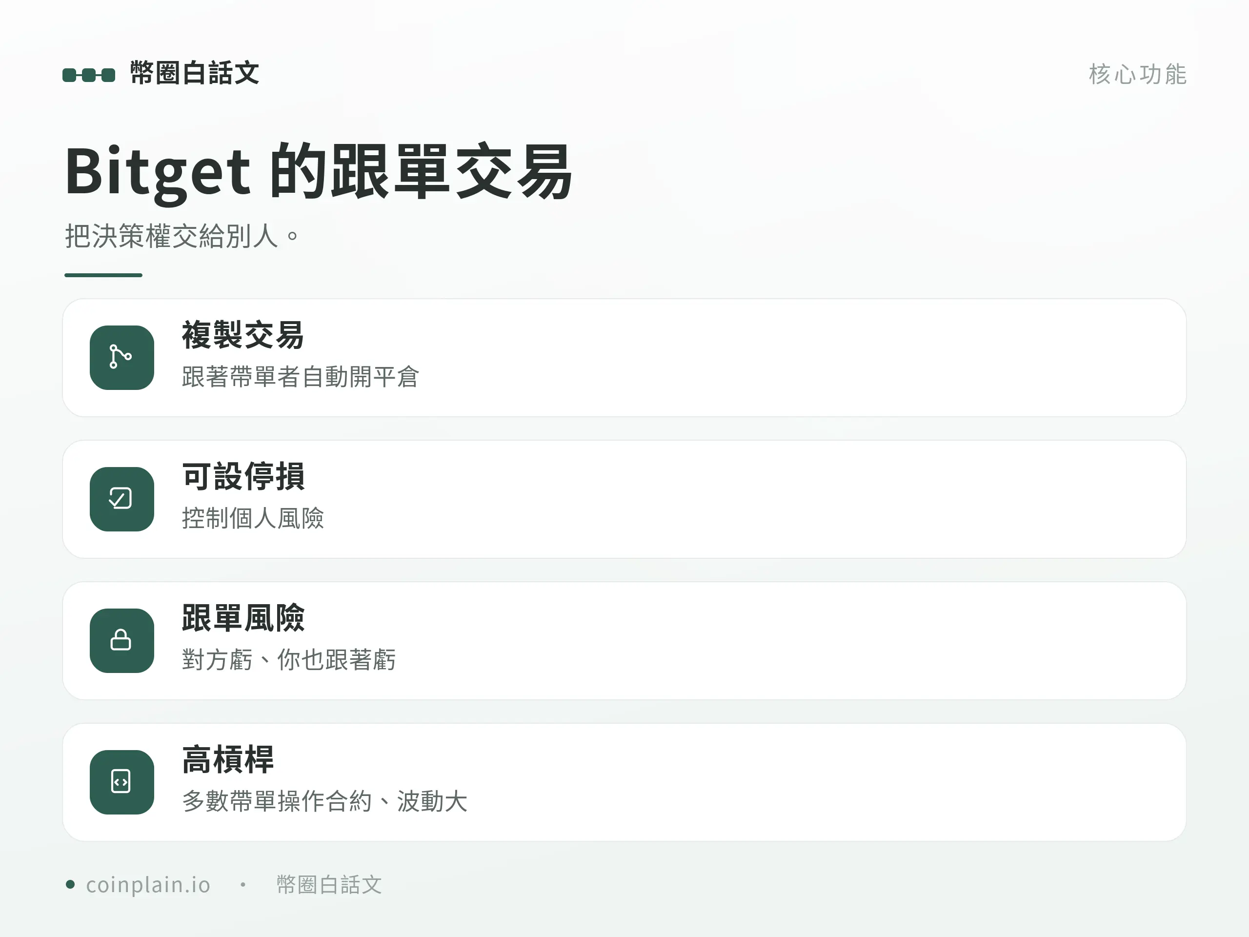 bitget重點整理
