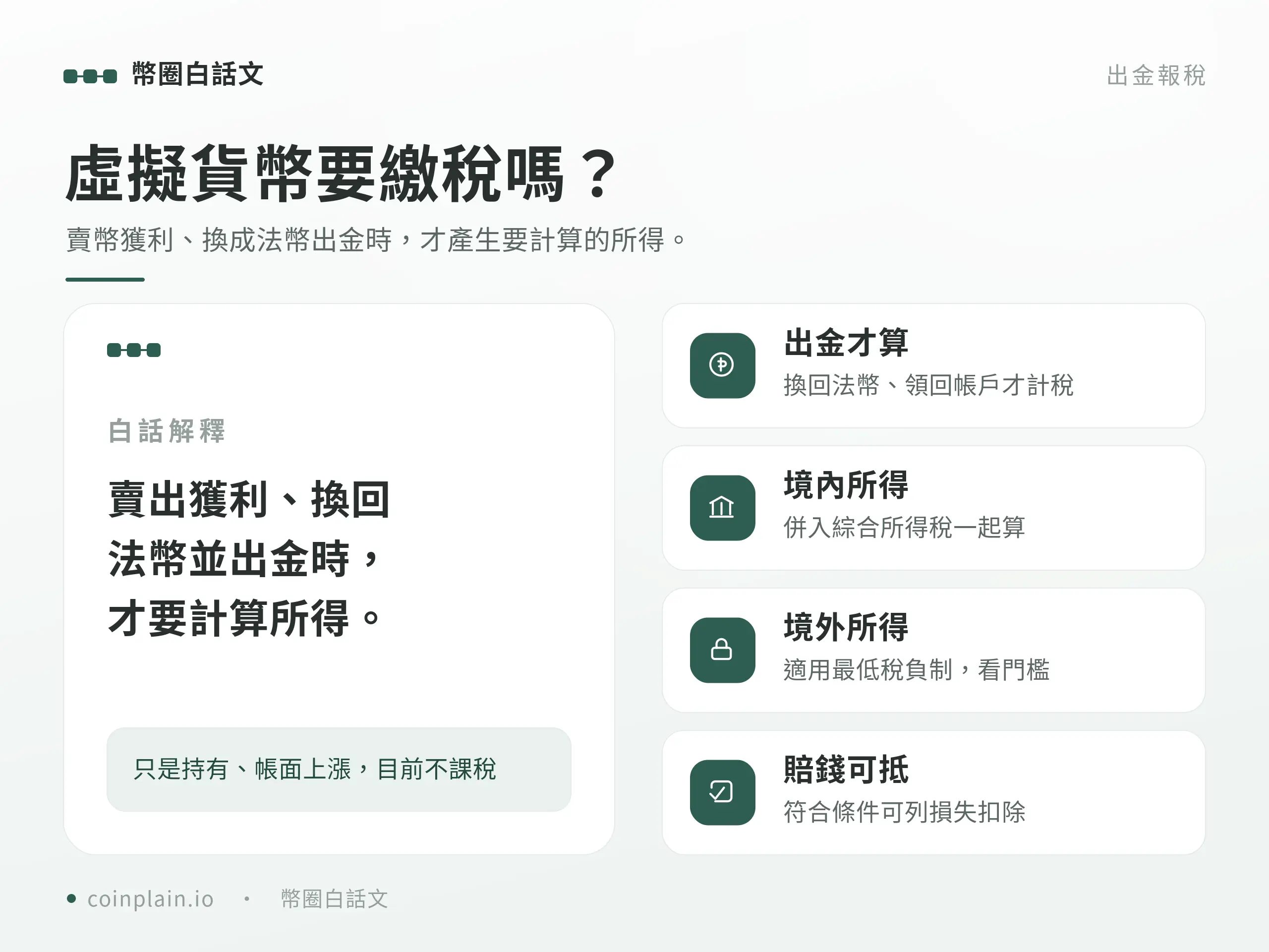 虛擬貨幣要繳稅嗎｜概念