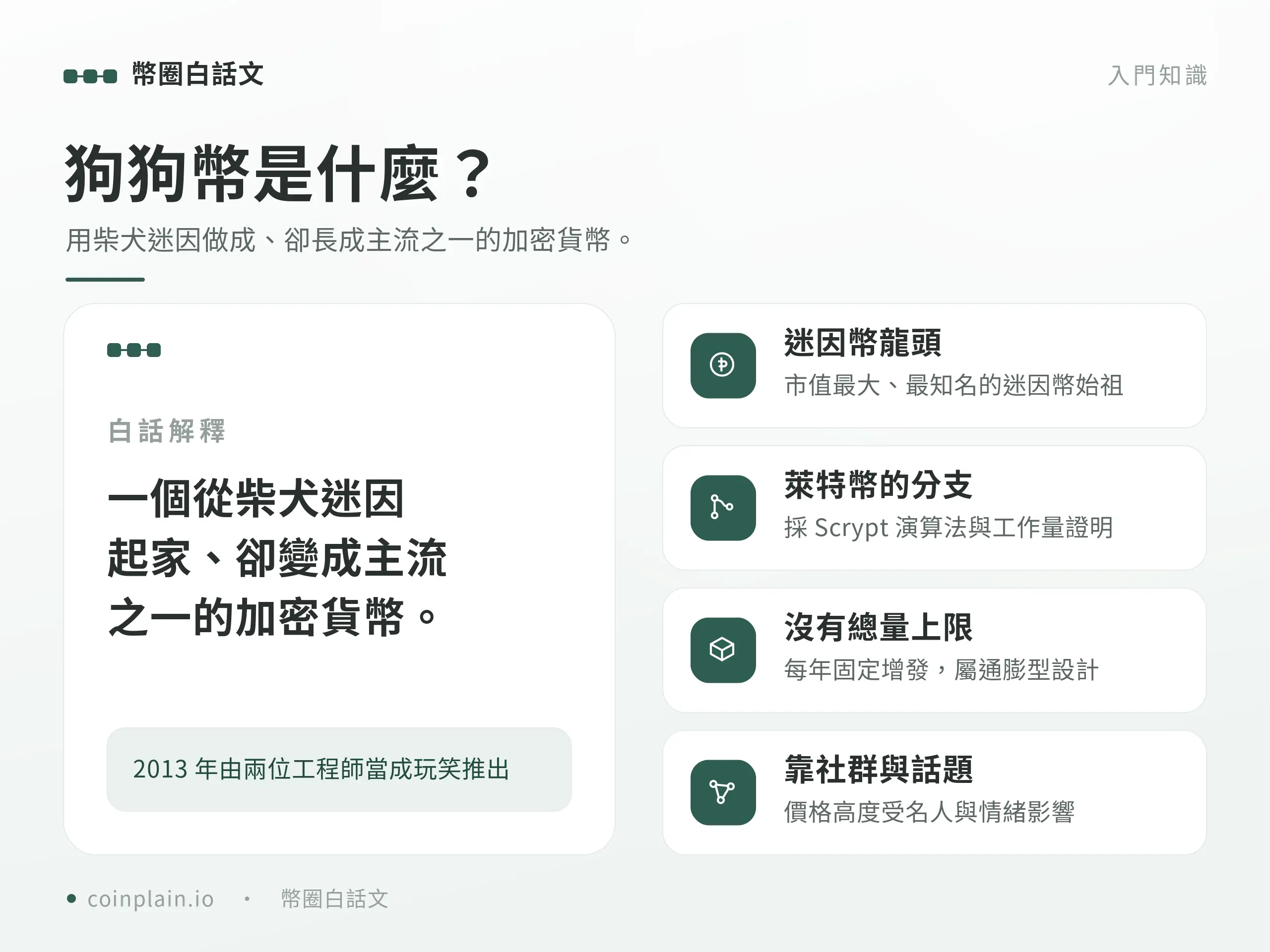 狗狗幣是什麼｜概念