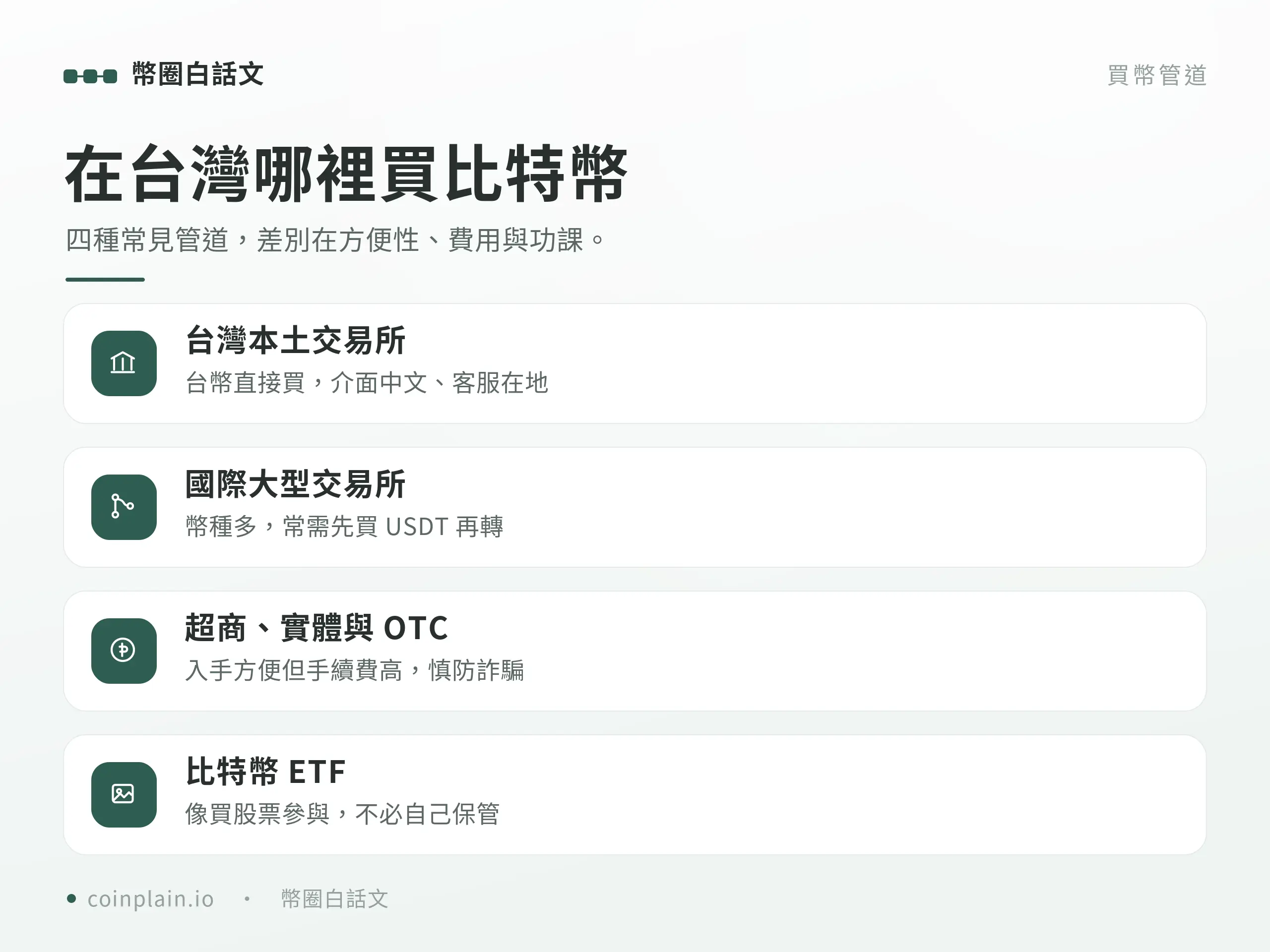 比特幣怎麼買｜管道