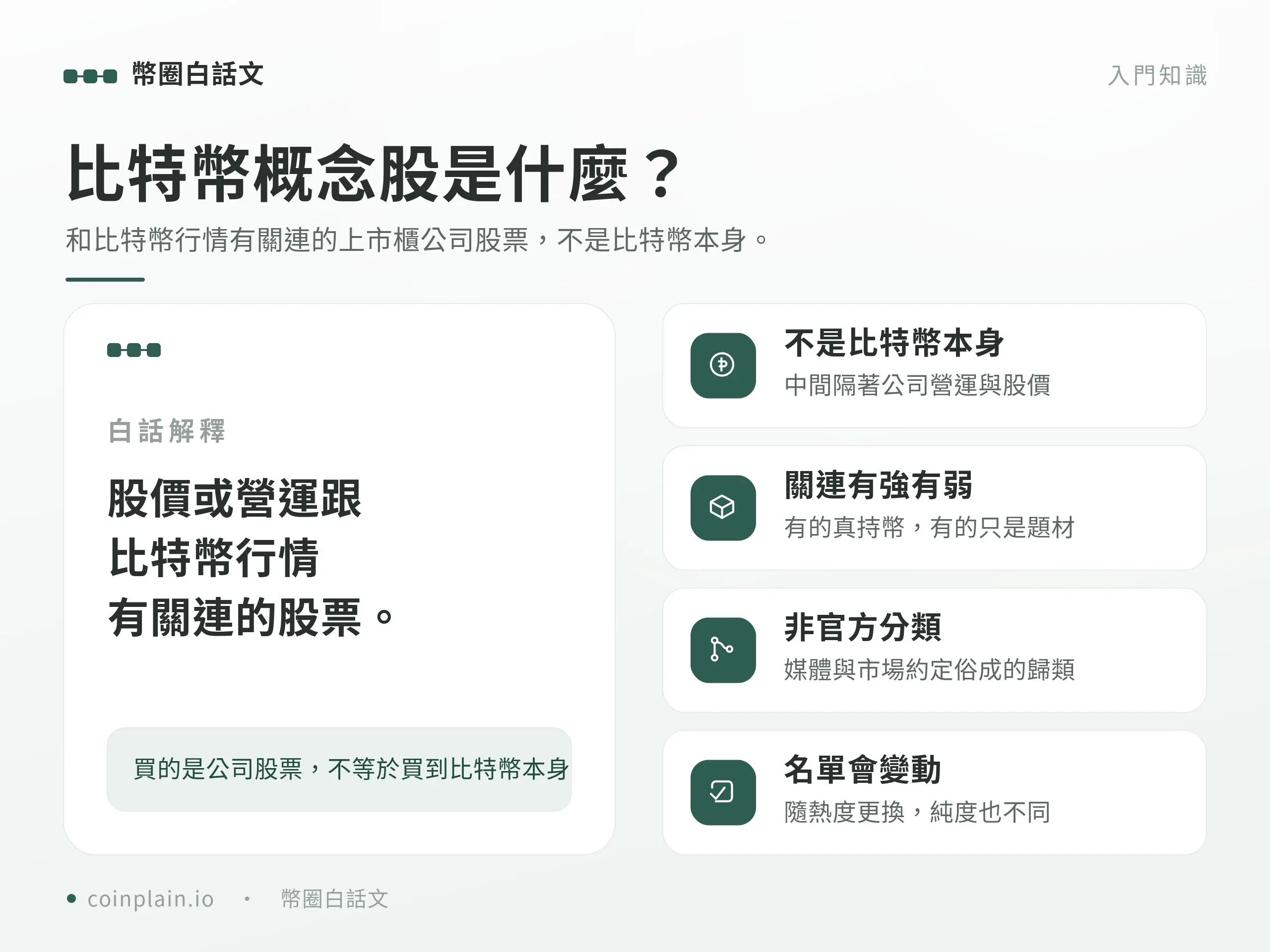 比特幣與加密貨幣概念股有哪些｜概念