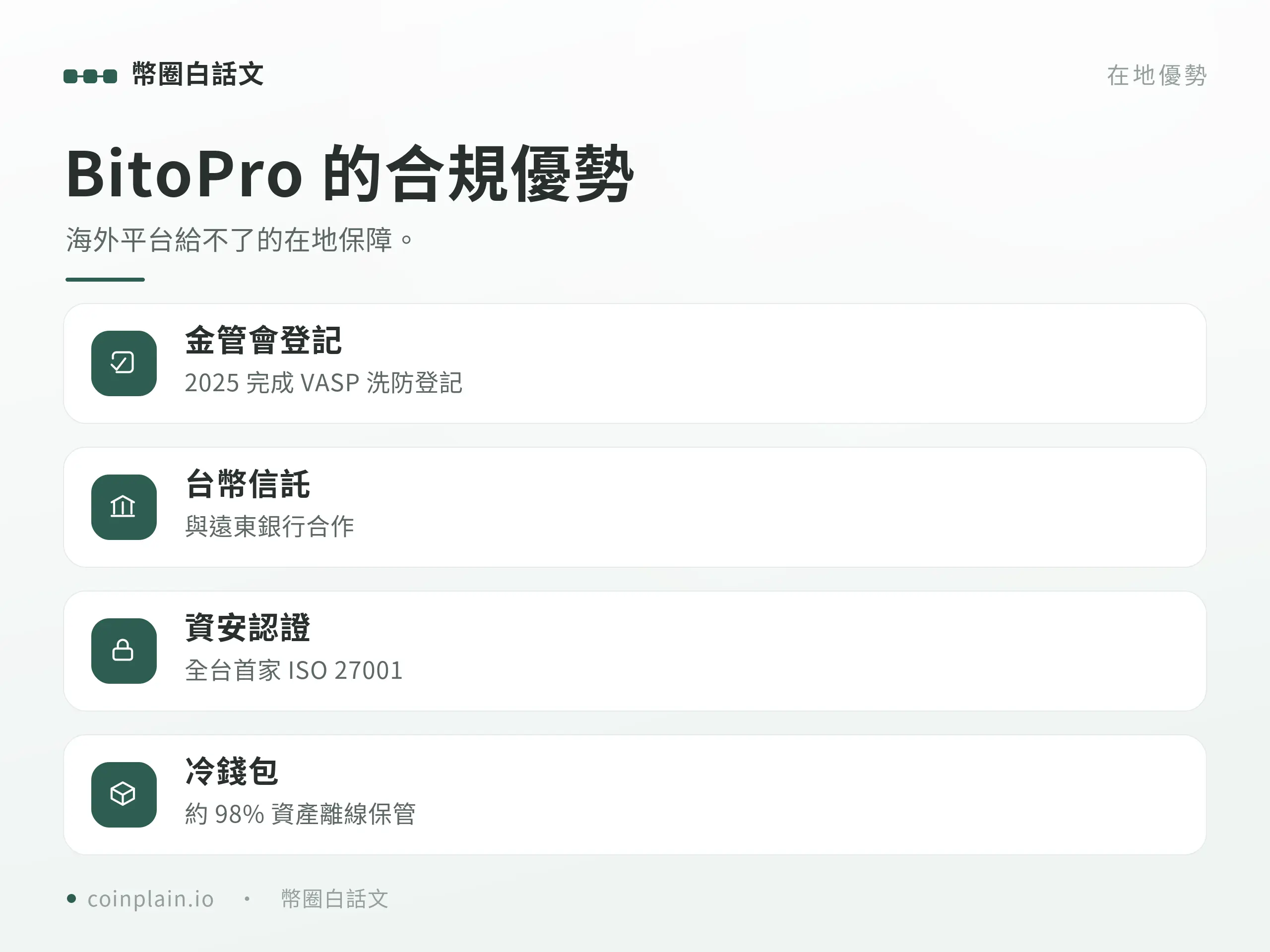 幣託交易所重點整理