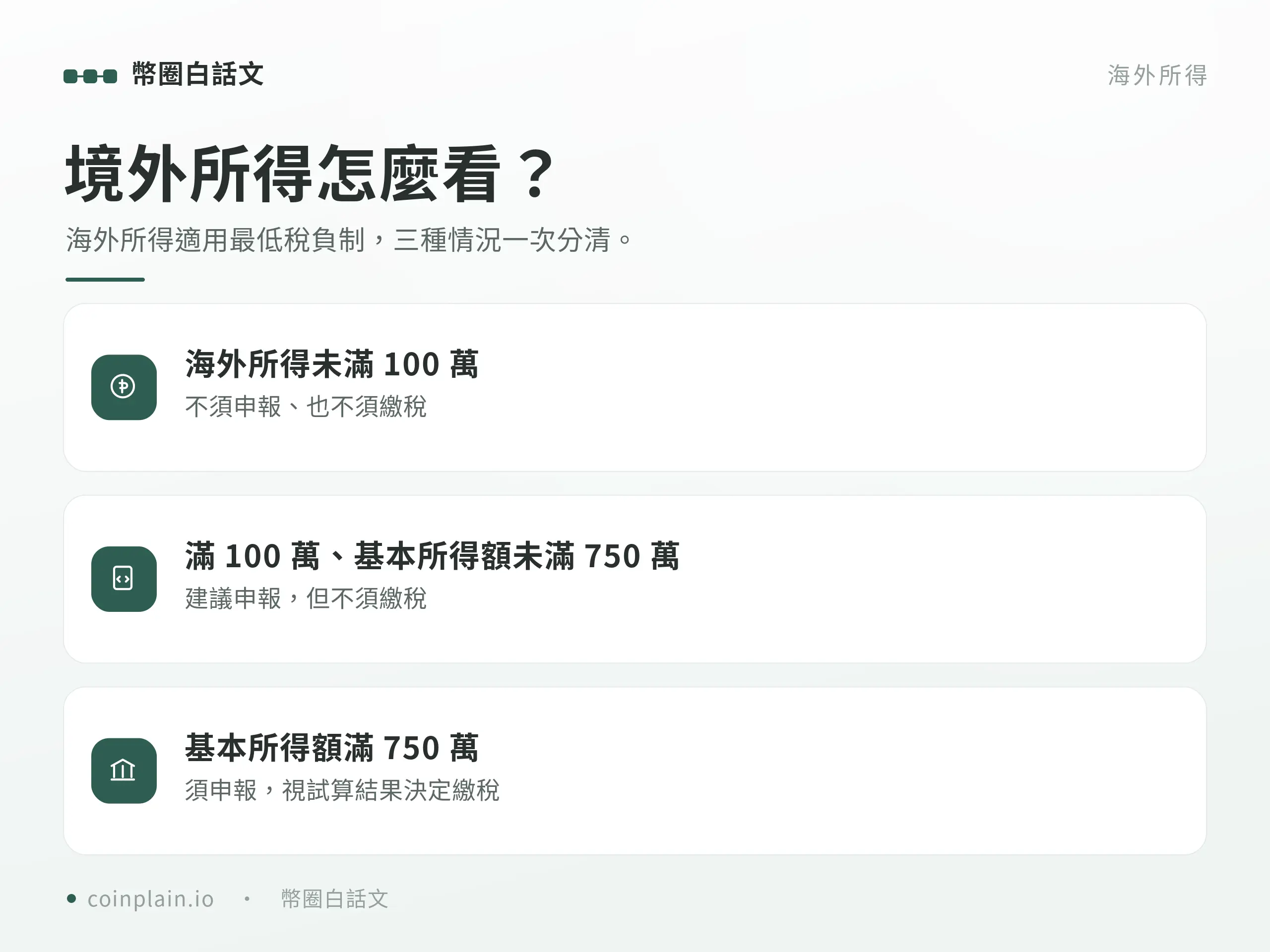 虛擬貨幣要繳稅嗎｜海外