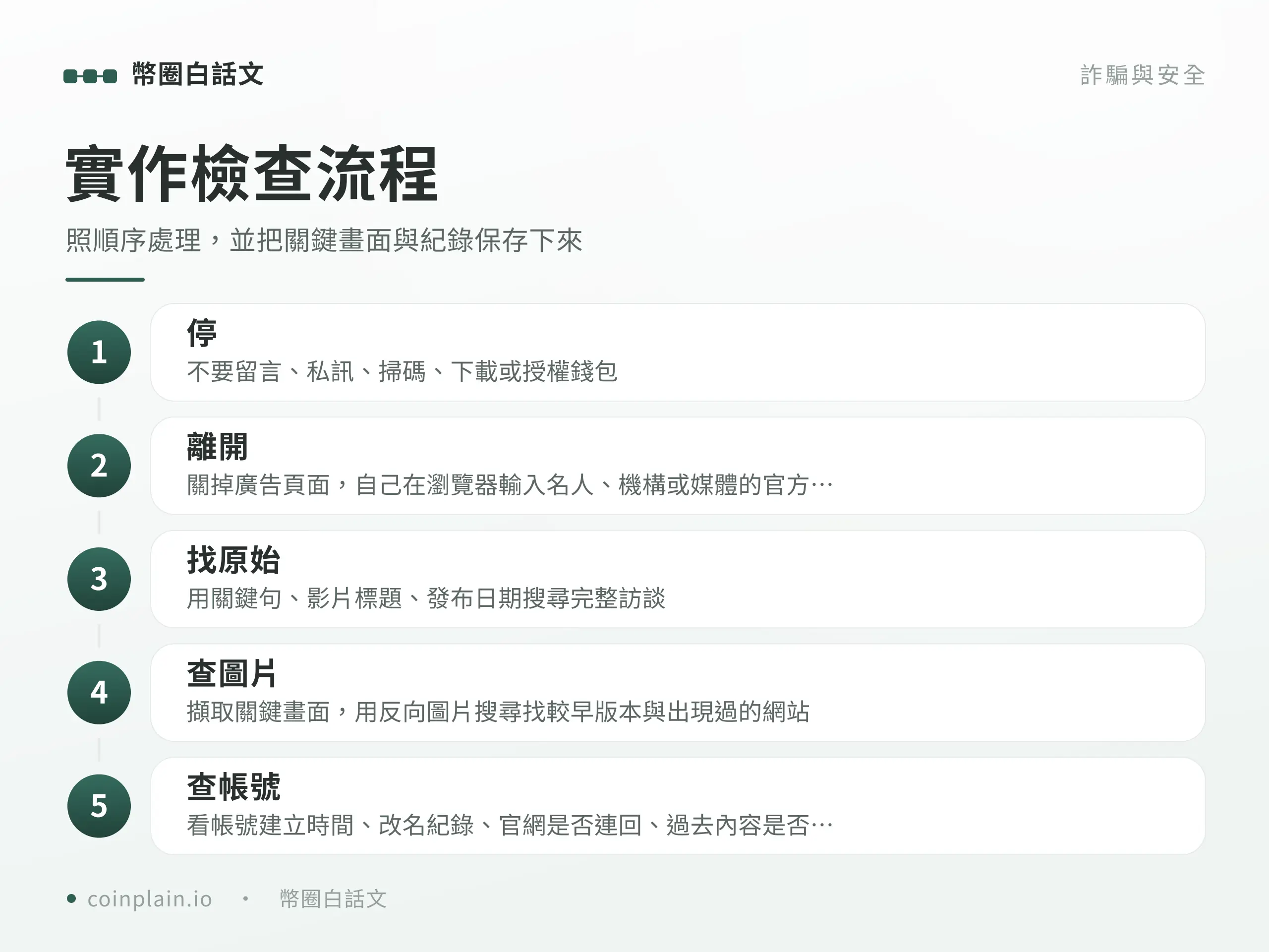 AI 換臉詐騙實作檢查流程